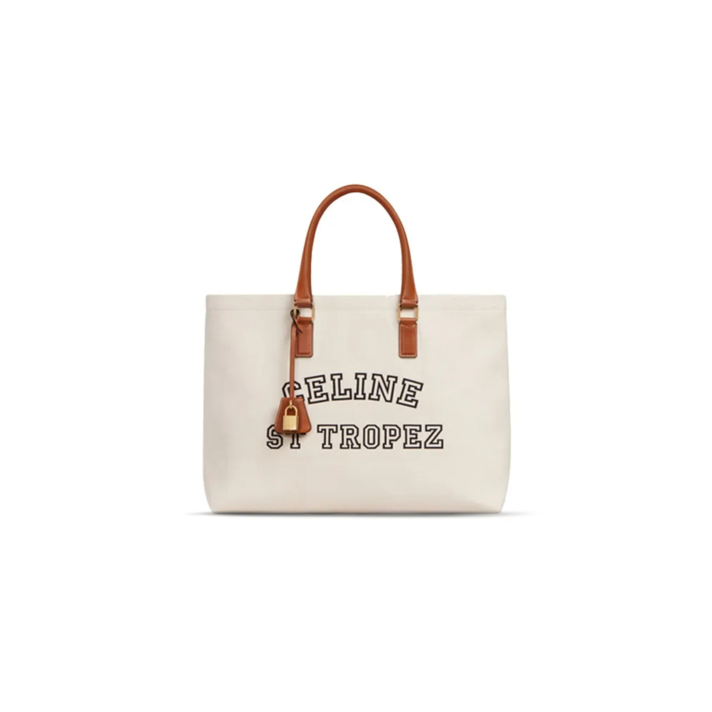 CELINE TOTE IN HORIZONTAL CABAS FABRIC PATCH COW 190062DHW.02NT (44*32*16cm)